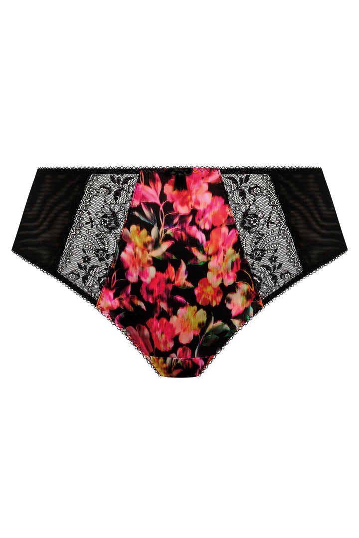 Elomi Morgan EL4118HOU Black Hot House Print High Leg Brief