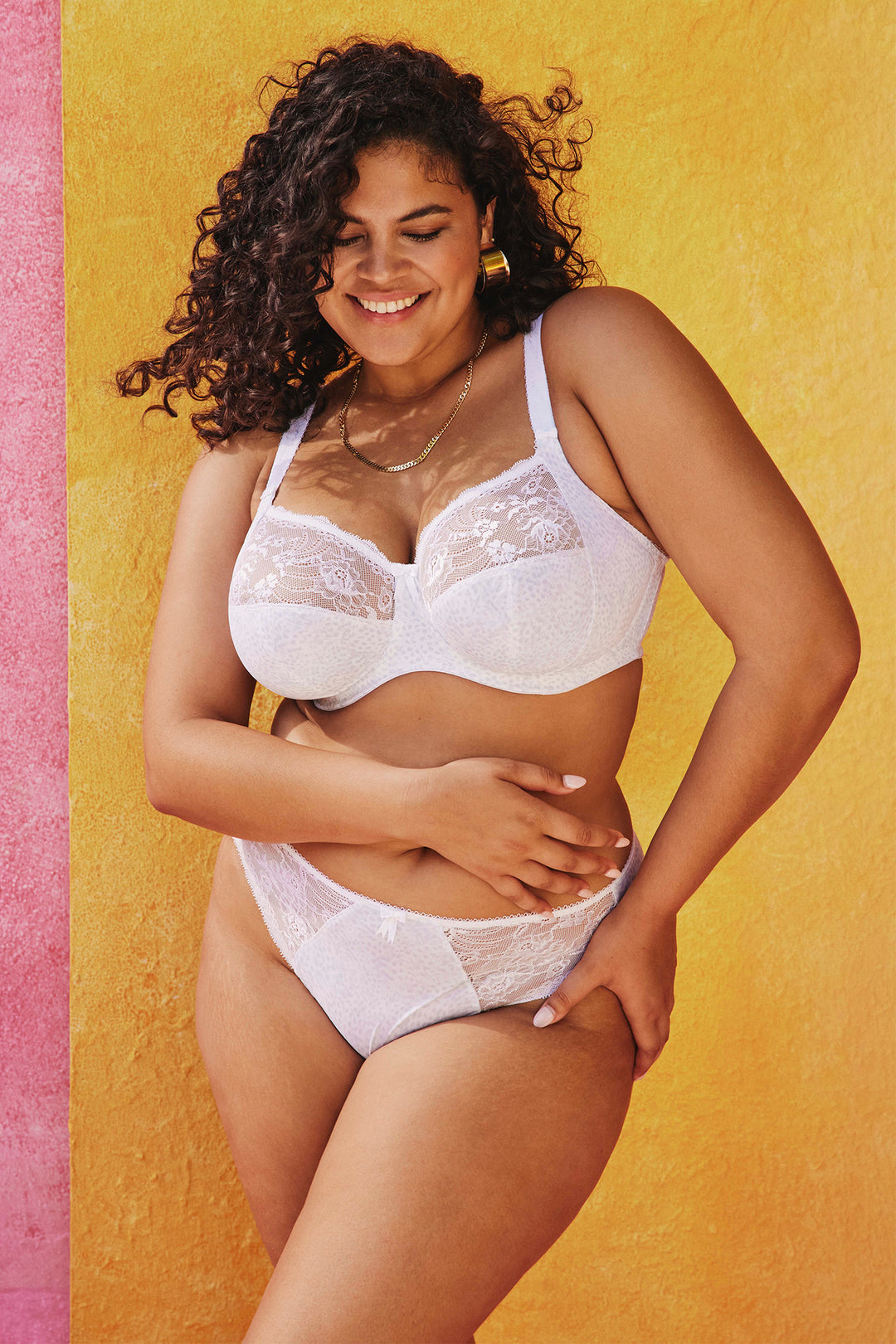 Elomi Morgan white underwired bra at Shirley Allum