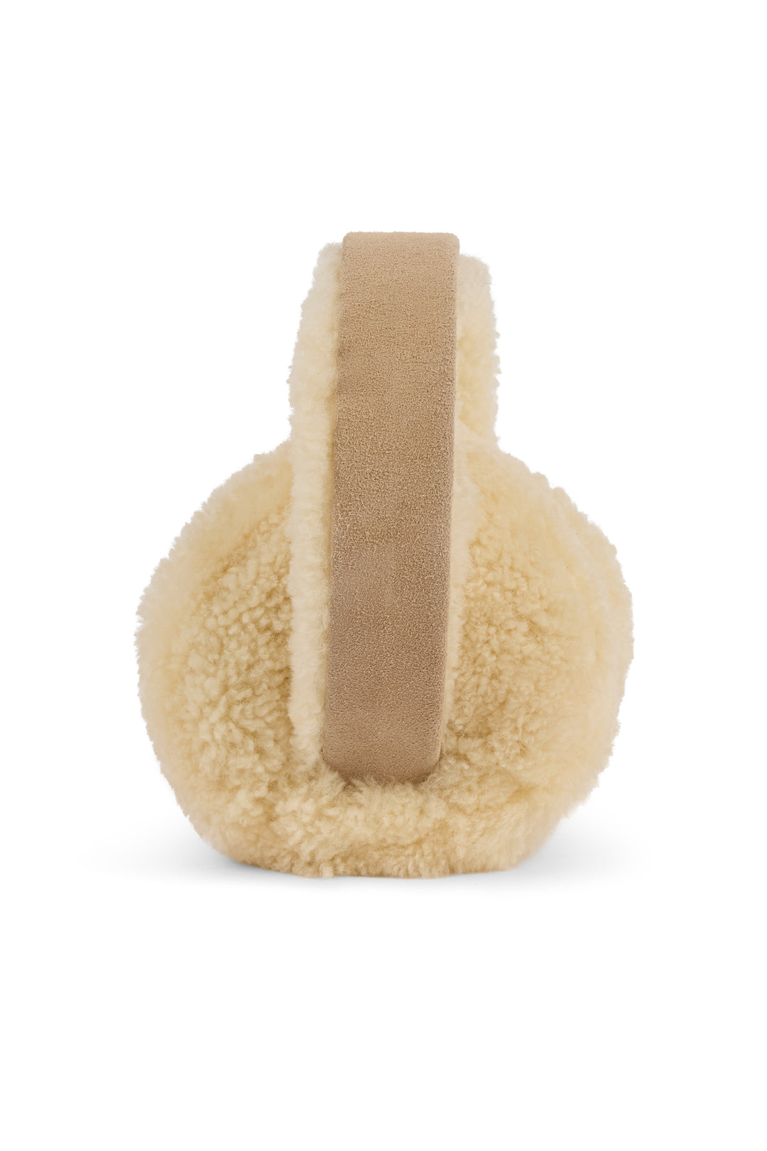 Emu Australia Angahook Sand Beige Teddy Earmuffs W7023, side view