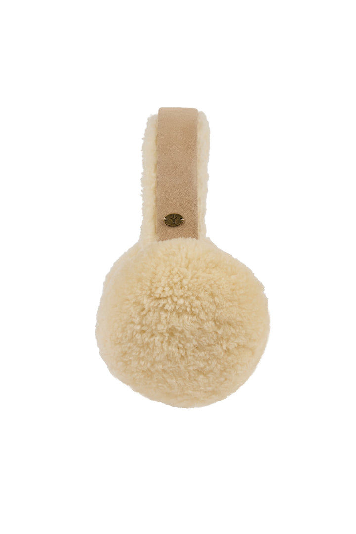 Emu Australia Angahook Sand Beige Teddy Earmuffs W7023, headband detail