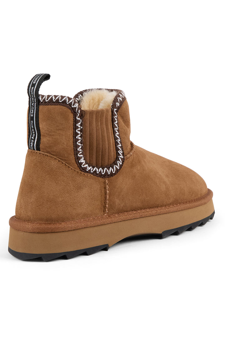 Emu Australia Higgie Chestnut Brown Sheepskin Boots W13198, back view