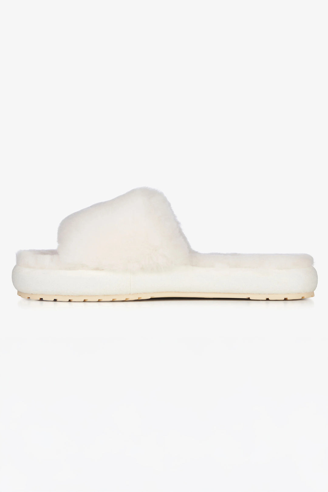 White slipper on a white background
