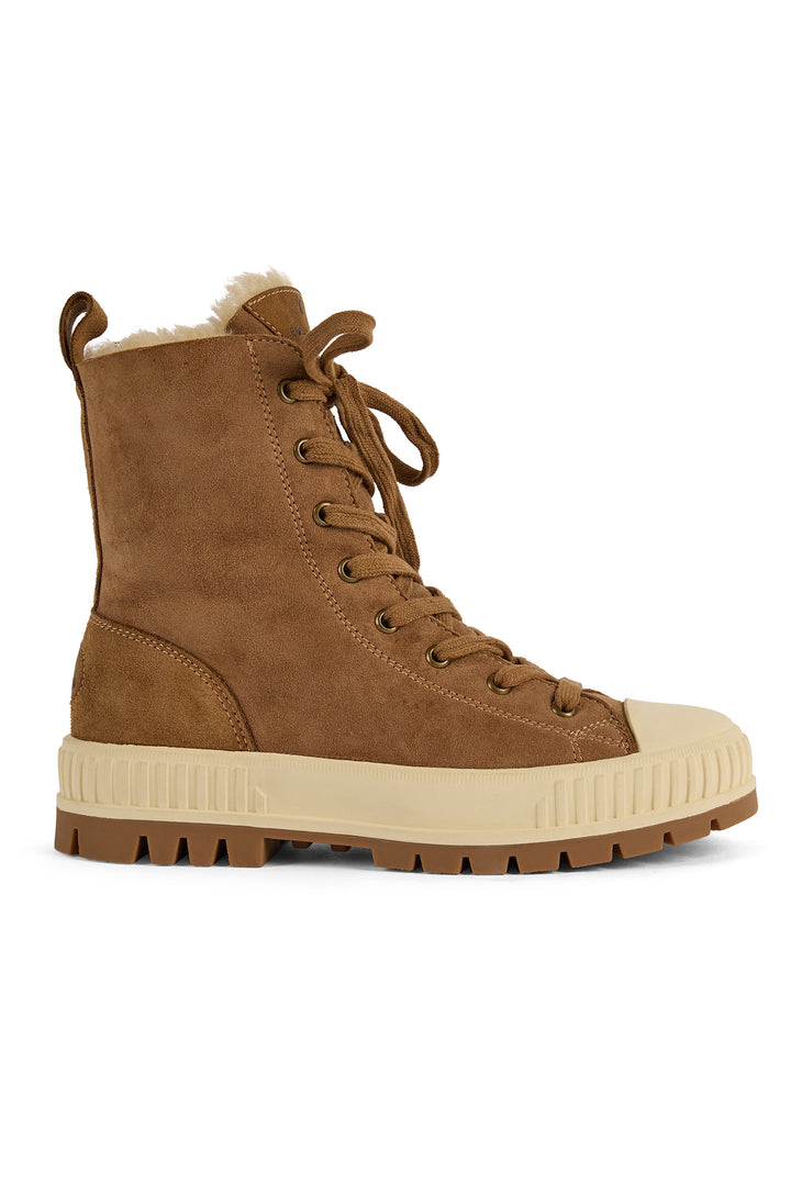 Emu Australia Nomad Wanderer Chestnut Brown Sheepskin Boots W13388, side view