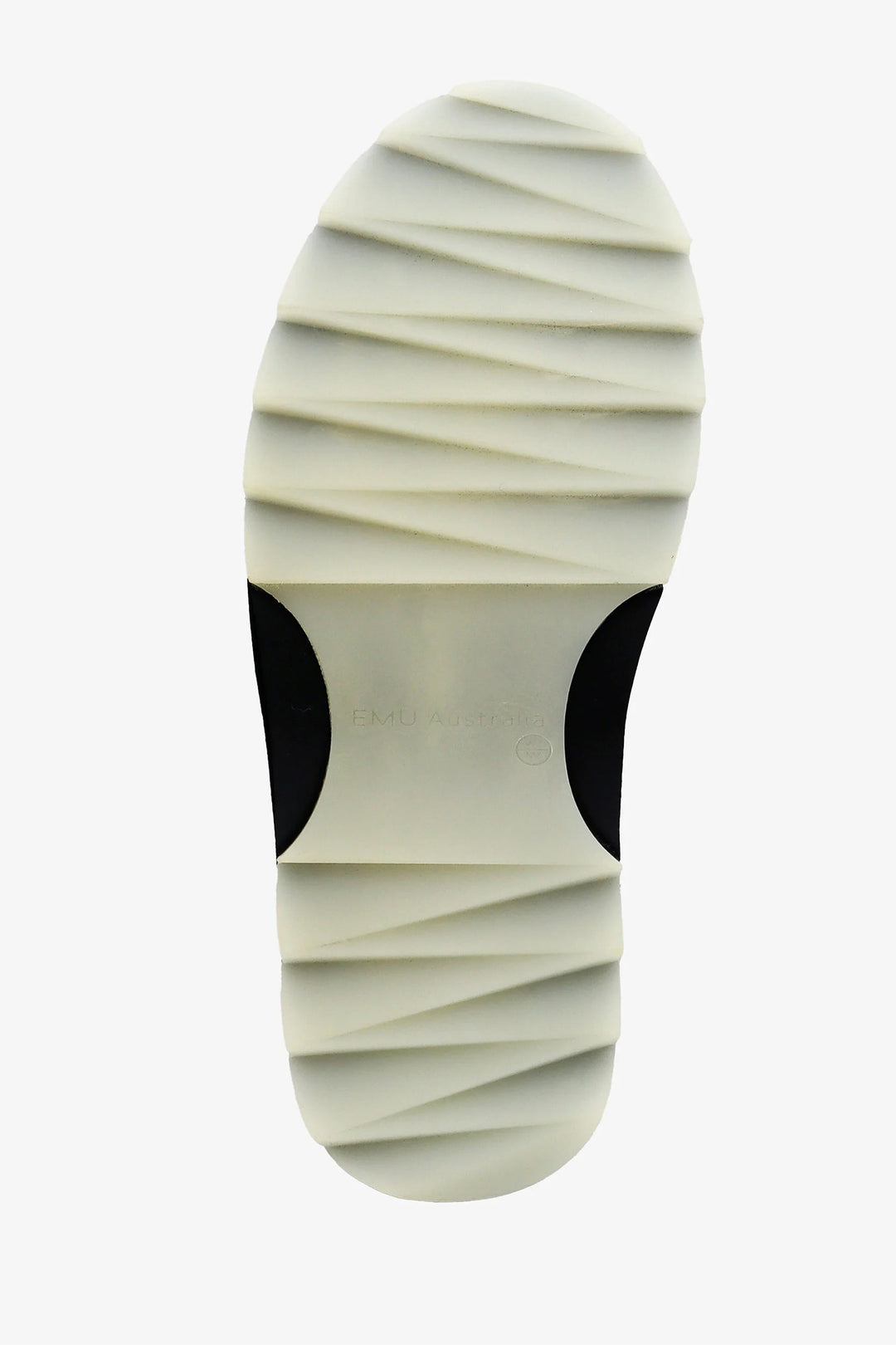 Close-up of a shoe sole with a white background