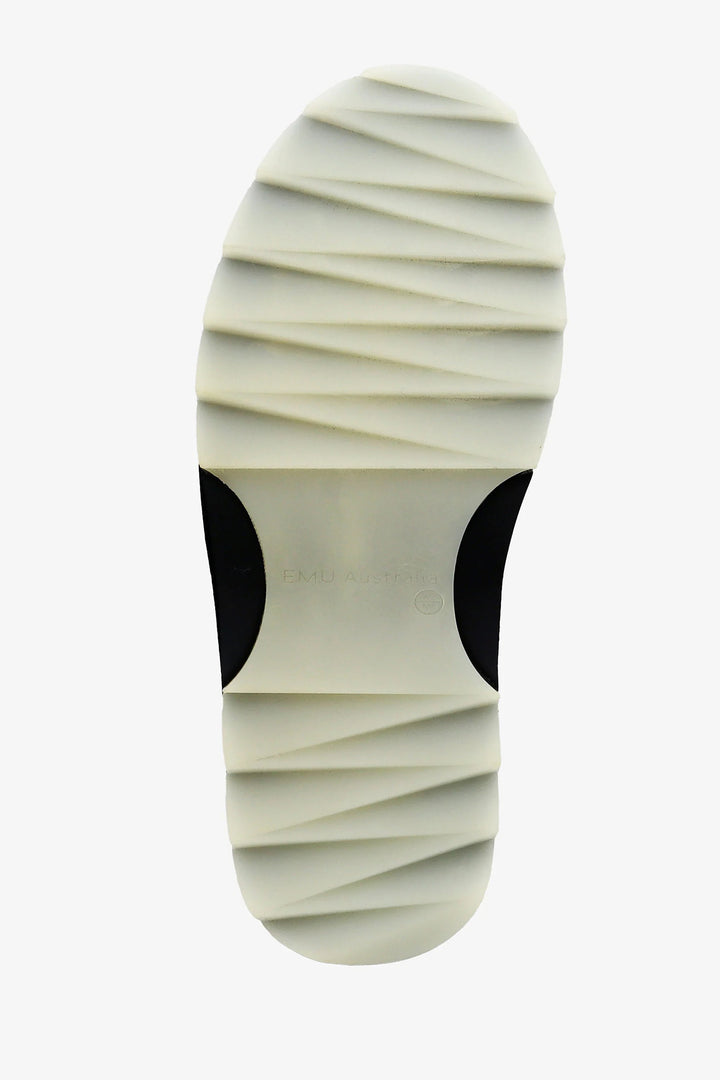 Close-up of a shoe sole with a white background