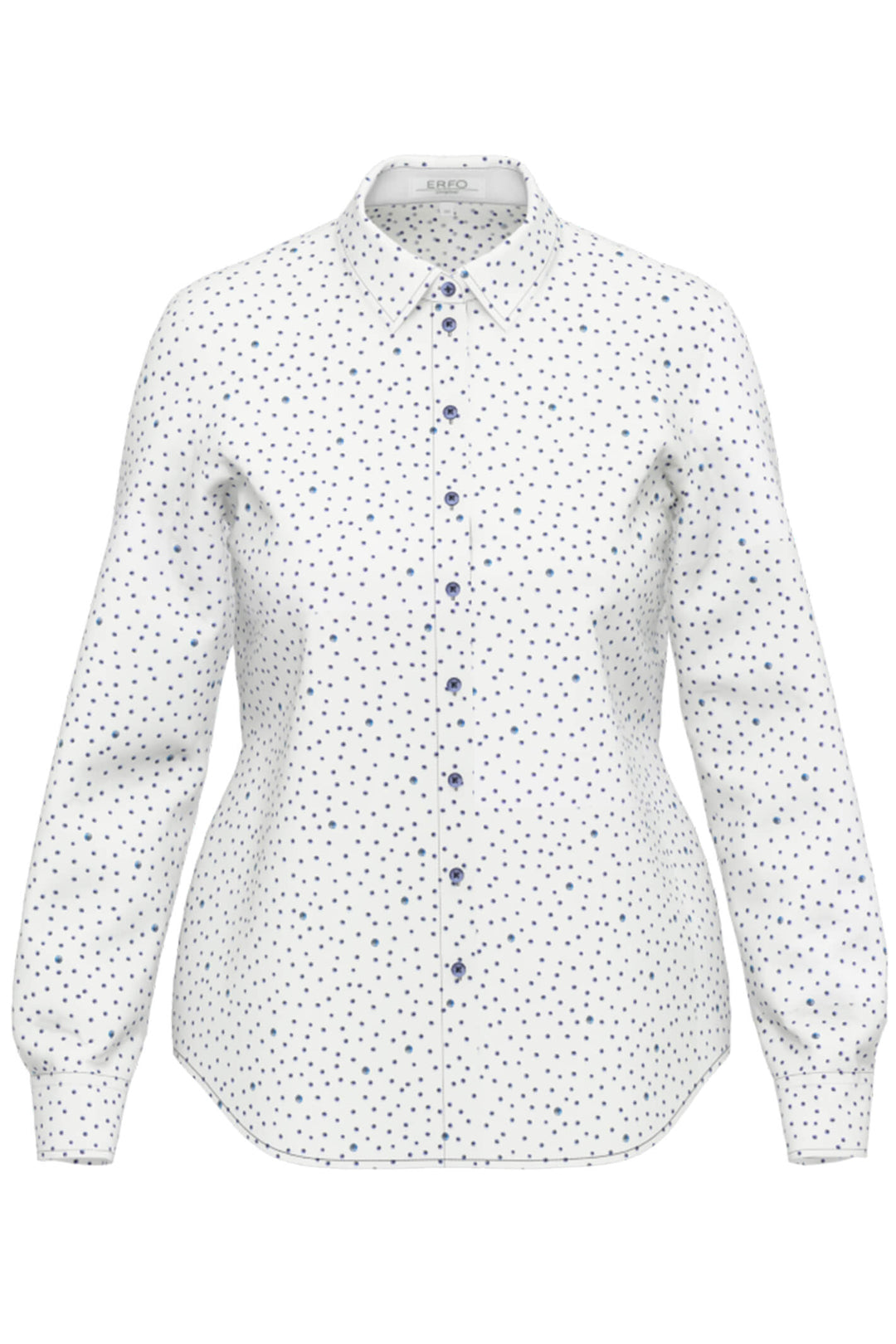 Erfo 101100100 Royal Blue Polka Spot Shirt - Shirley Allum Boutique