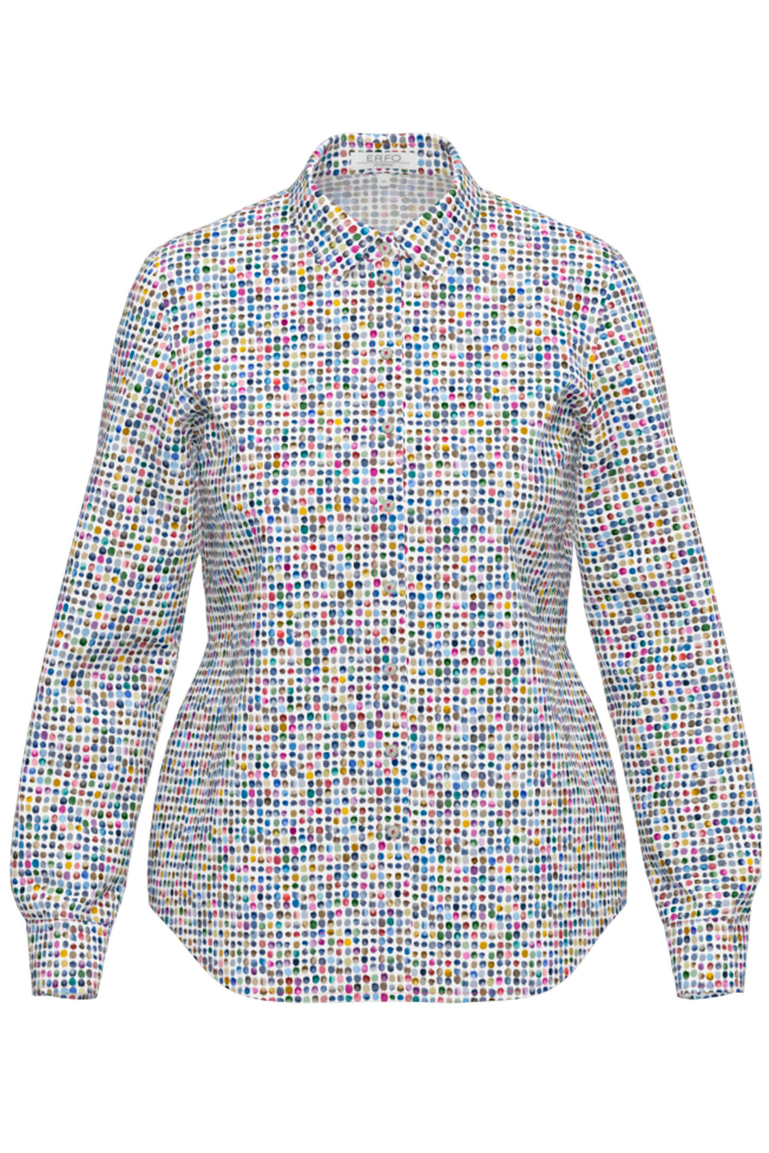 Erfo 101101700 Pink Multi Spot Shirt - Shirley Allum Boutique