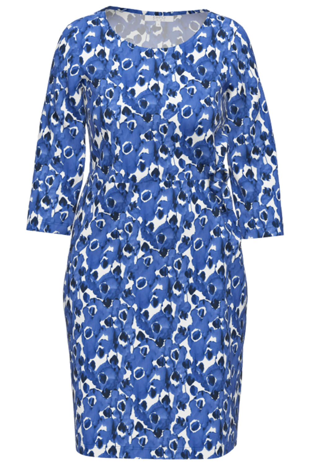 Erfo 111800600 Royal Blue Abstract Print Dress - Shirley Allum Boutique