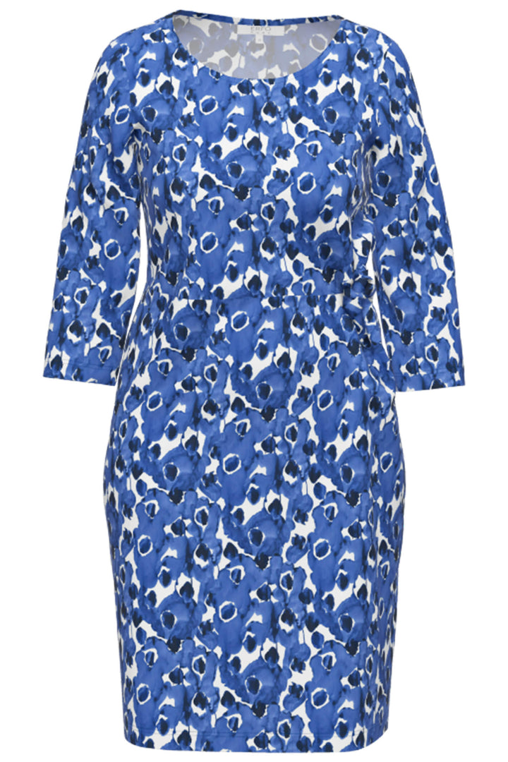 Erfo 111800600 Royal Blue Abstract Print Dress - Shirley Allum Boutique