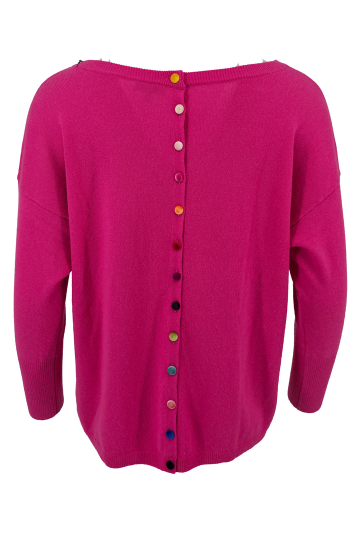 Estheme Cachemire Jumper Pop Oversize Button Back WES1339H 1341