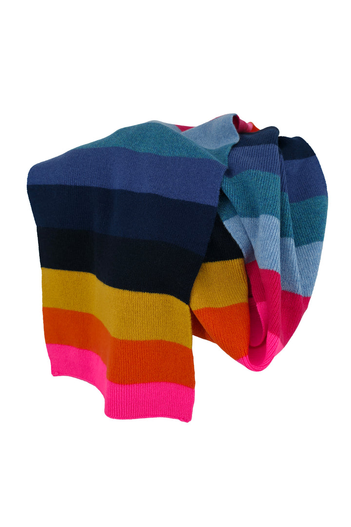 Estheme Cashmere AC25120HC 1649 Mineral Multicolour Stripe Scarf