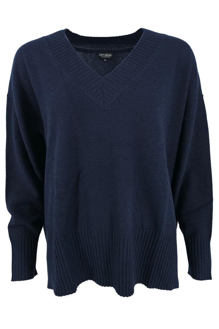 Estheme Cashmere CKH715C 1240 Night Blue Jumper