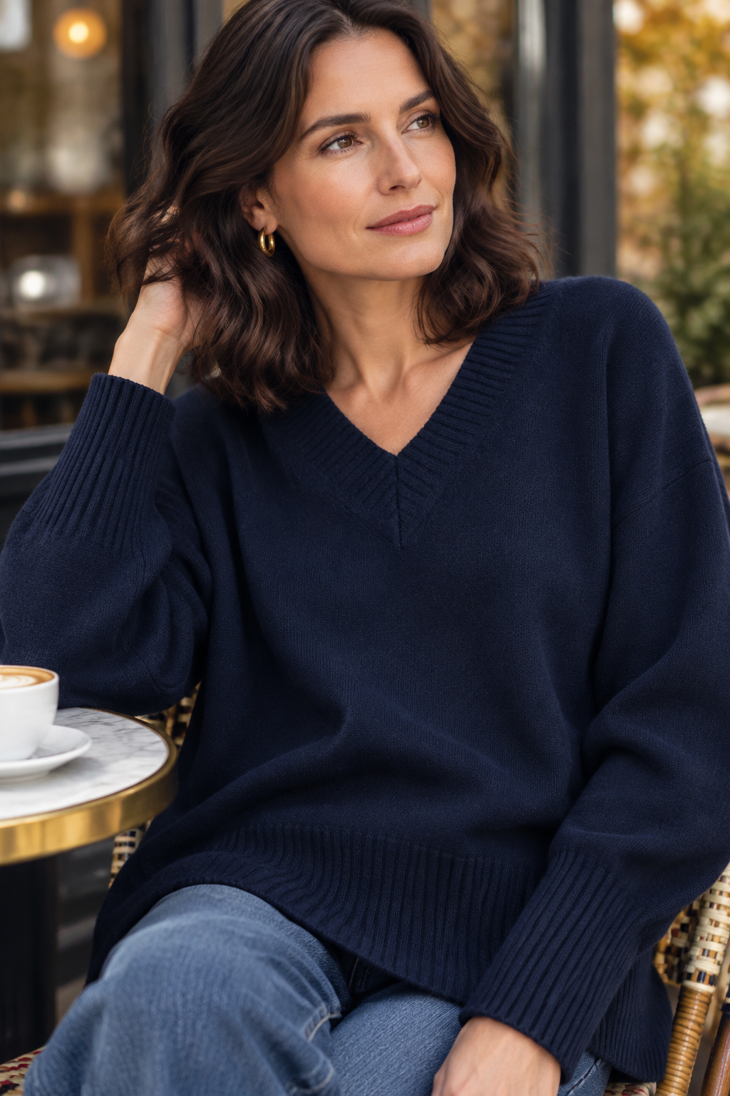 Estheme Cashmere CKH715C 1240 Night Blue Jumper