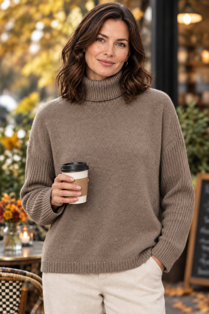 Estheme Cashmere HJQ270C 1240 Hazelnut Brown Jumper