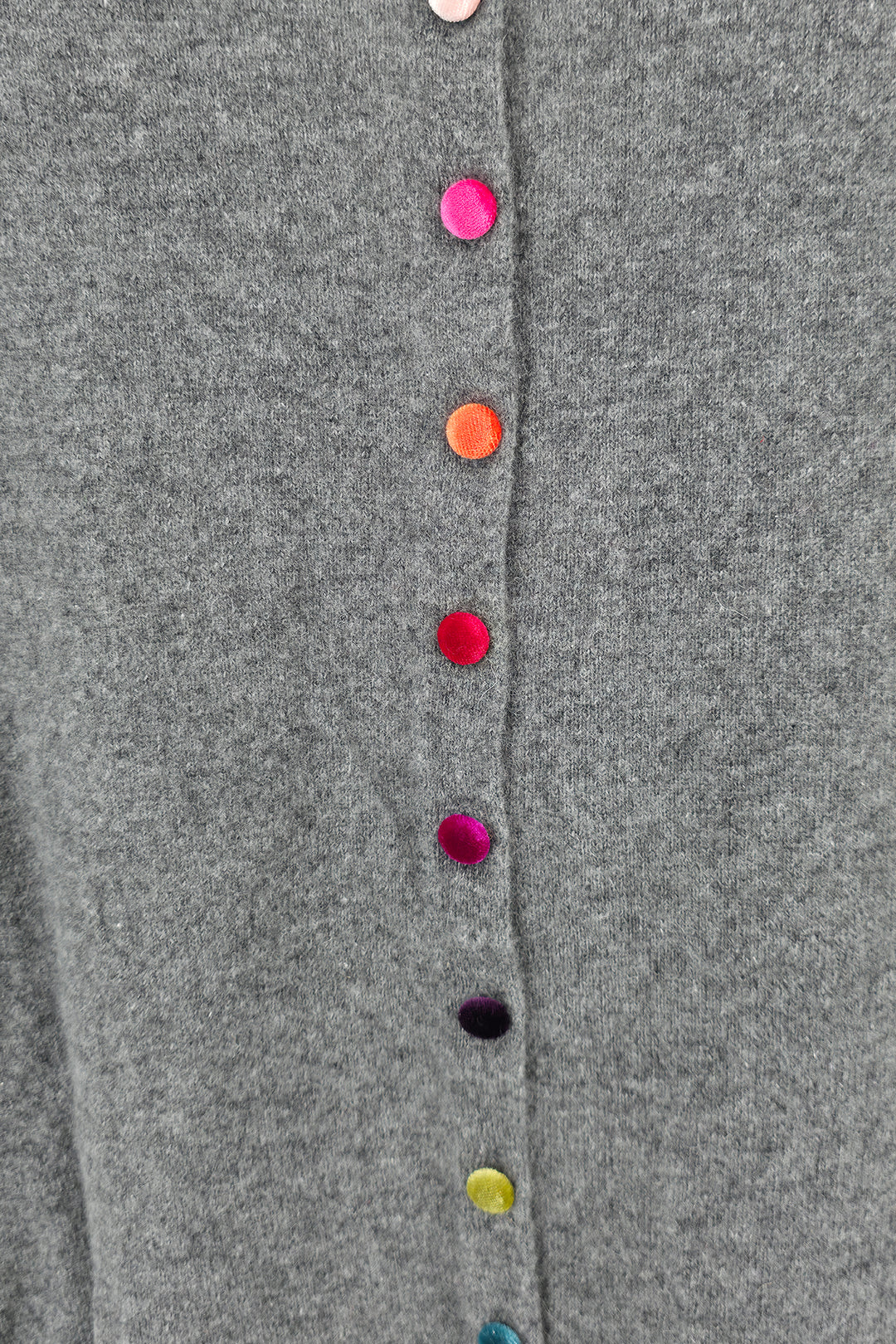 Estheme Cashmere WES1339H 71322 Tin Grey Button Back Jumper