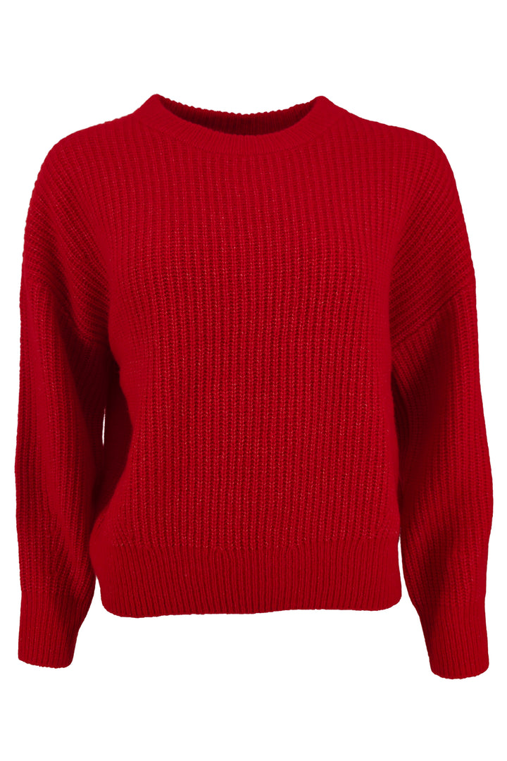 Estheme Cashmere WES25A10HA 40644 Red Ribbed Jumper