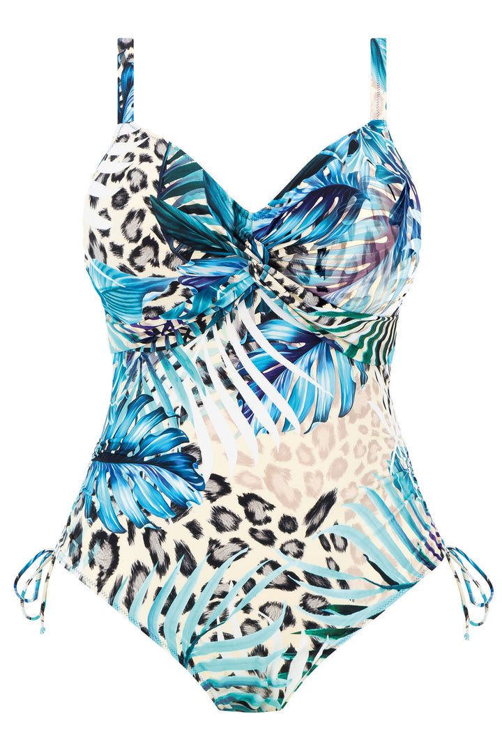 Fantasie FS502131AEG Kabini Blue Tropical Oasis Animal Print Swimsuit - Shirley Allum Boutique