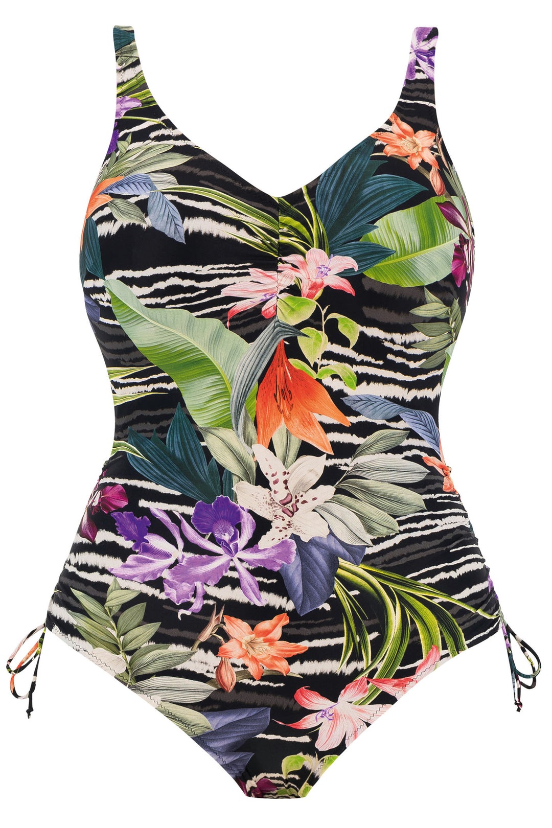 Fantasie FS504130BLC Maldives Black Tropical Print Swimsuit - Shirley Allum Boutique