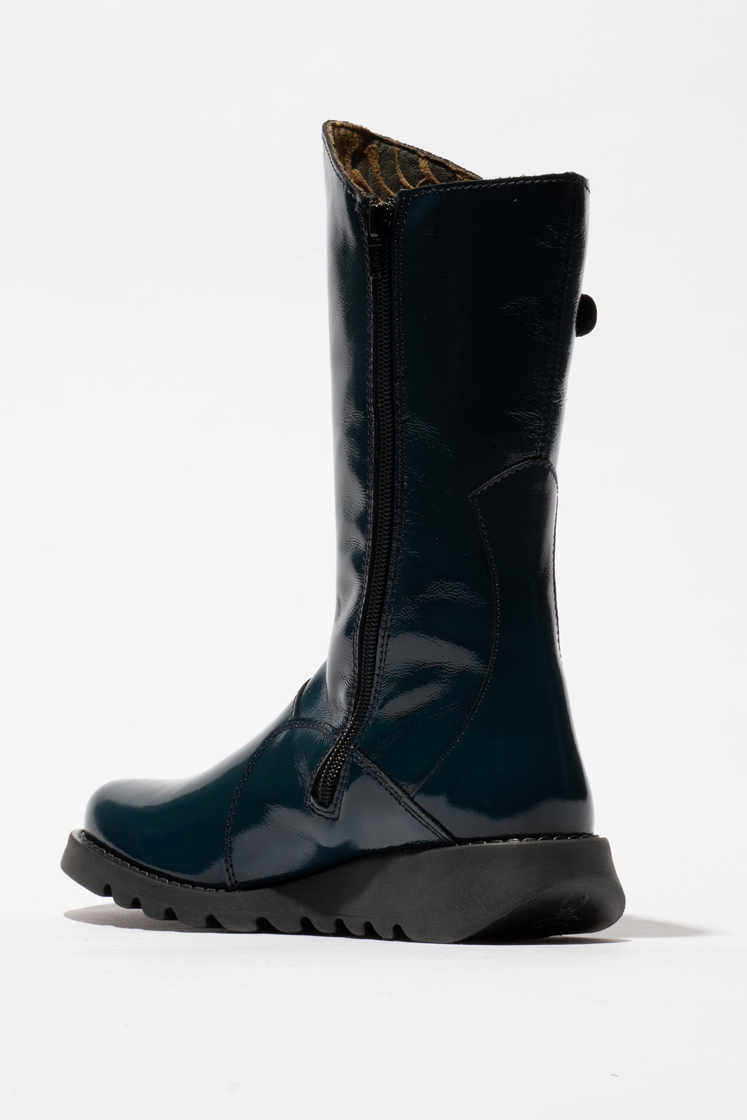 Fly London MES 2 P124913041 Navy Patent Leather Boots