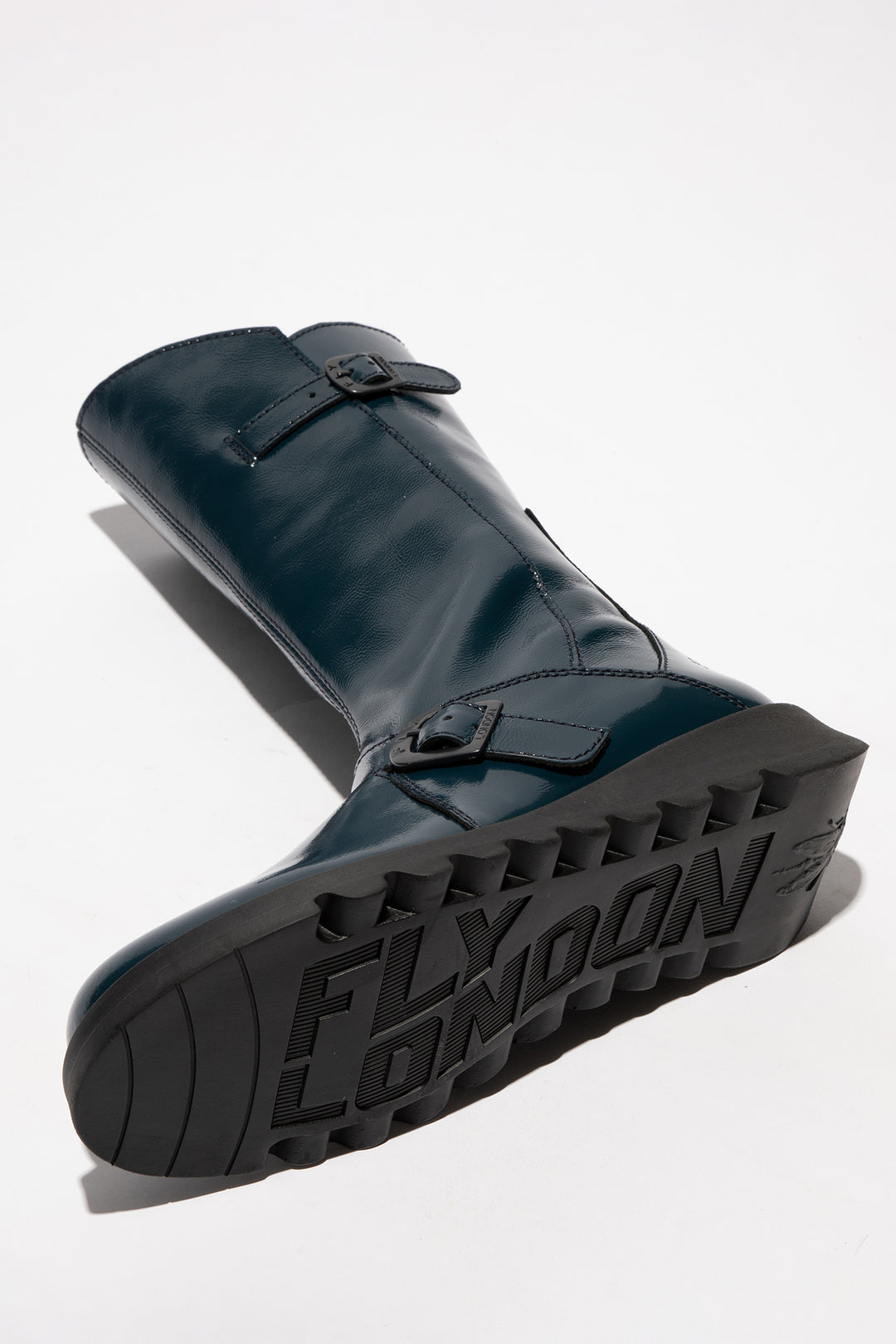 Fly London MES 2 P124913041 Navy Patent Leather Boots
