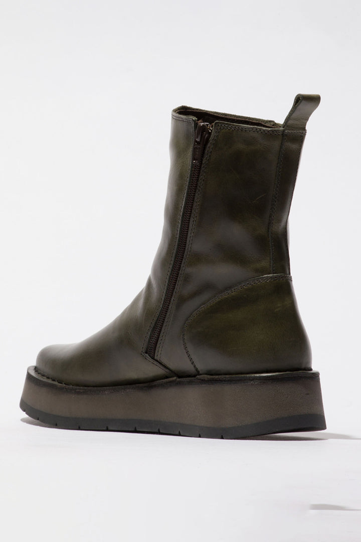 Fly London Reno Boots Rug Diesel Green P211053014 RENO05FLY - Shirley Allum Boutique