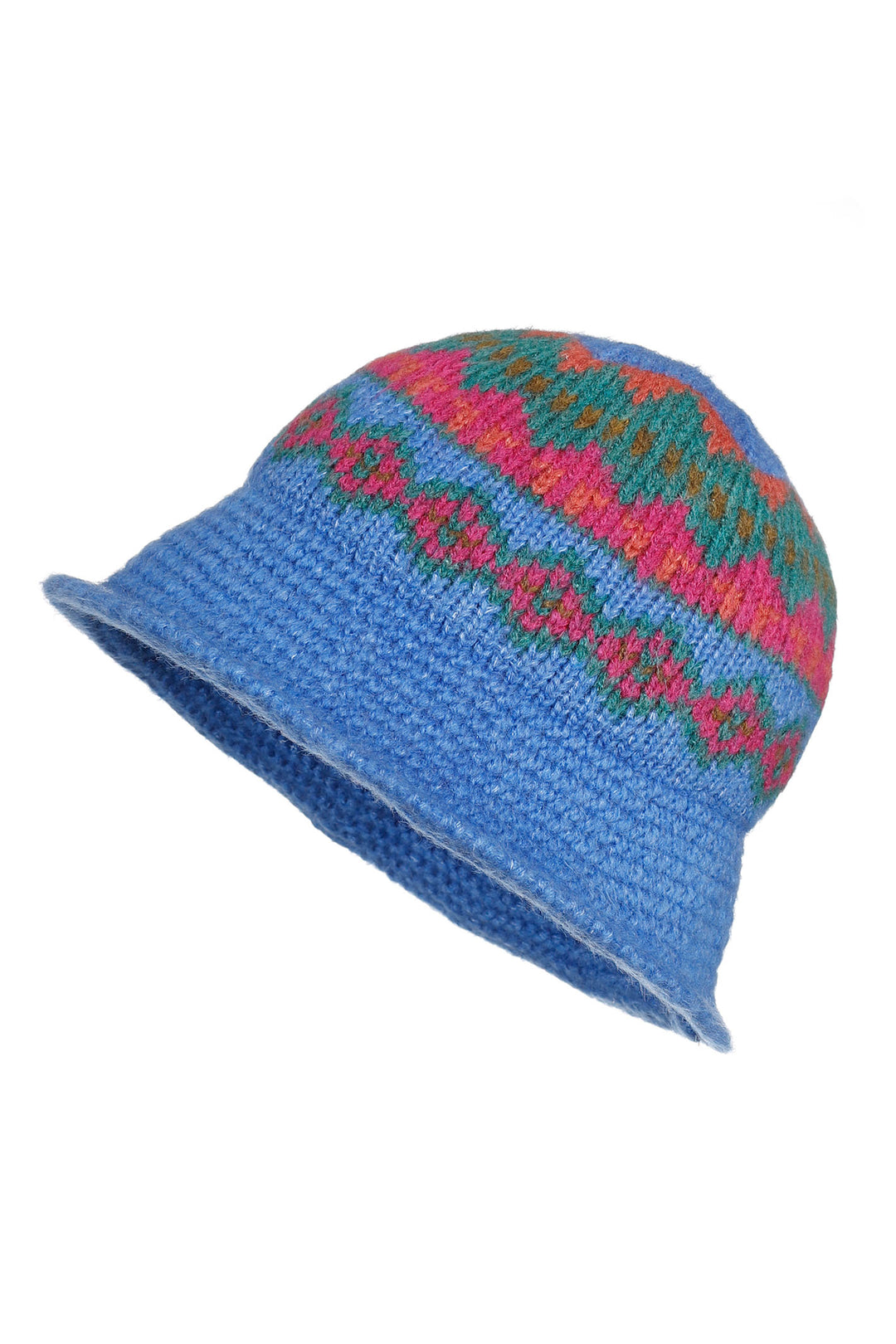 Fonem FO 2707 Sax Blue Knitted Hat - Shirley Allum Boutique