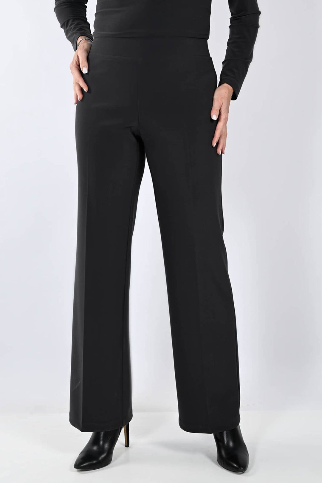 Frank Lyman 233015 Black Wide Leg Trousers - Shirley Allum Boutique