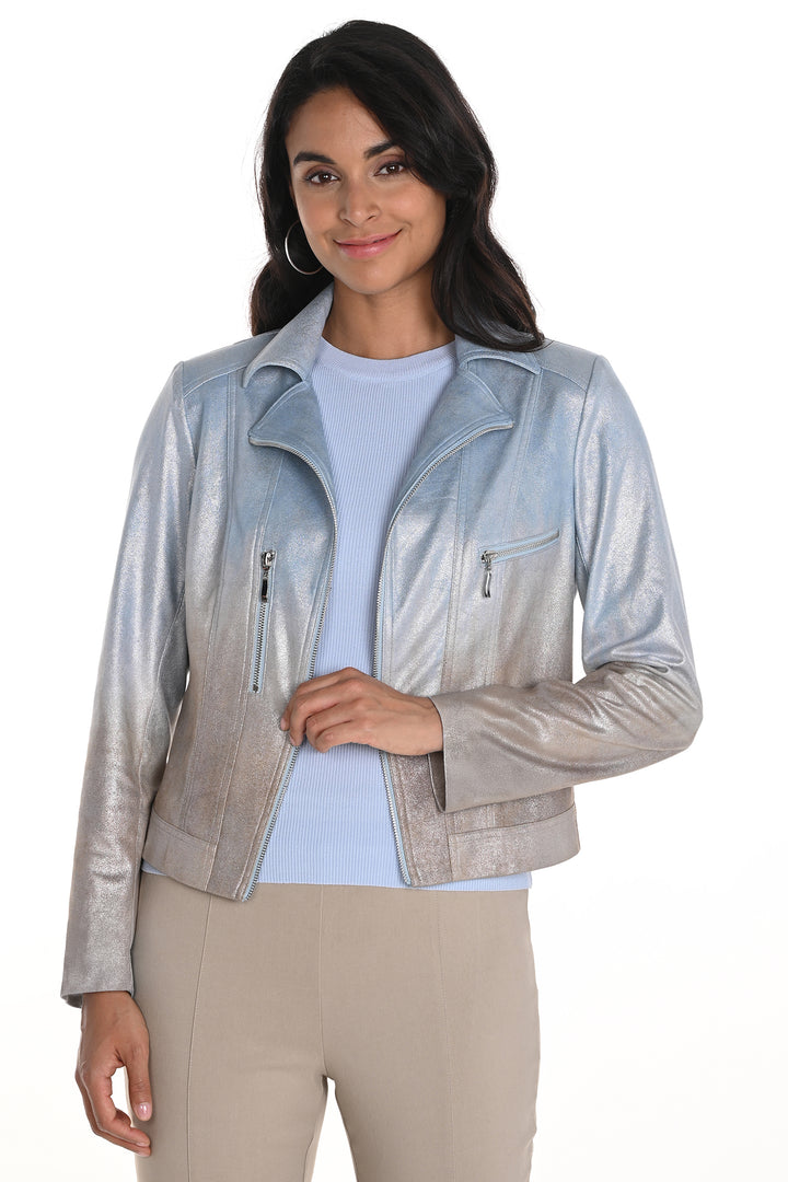 Frank Lyman Jacket Blue Bronze 256799U - Shirley Allum Boutique
