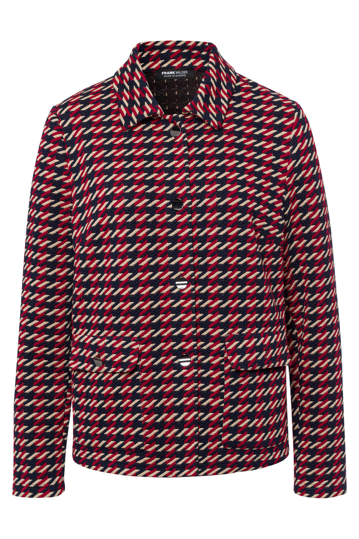 Frank Walder 109.304 019 036 Red Check Pattern Jacket