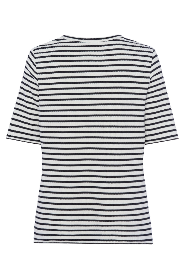 Frank Walder 502411 007 059 Navy & White Ink Stripe Top