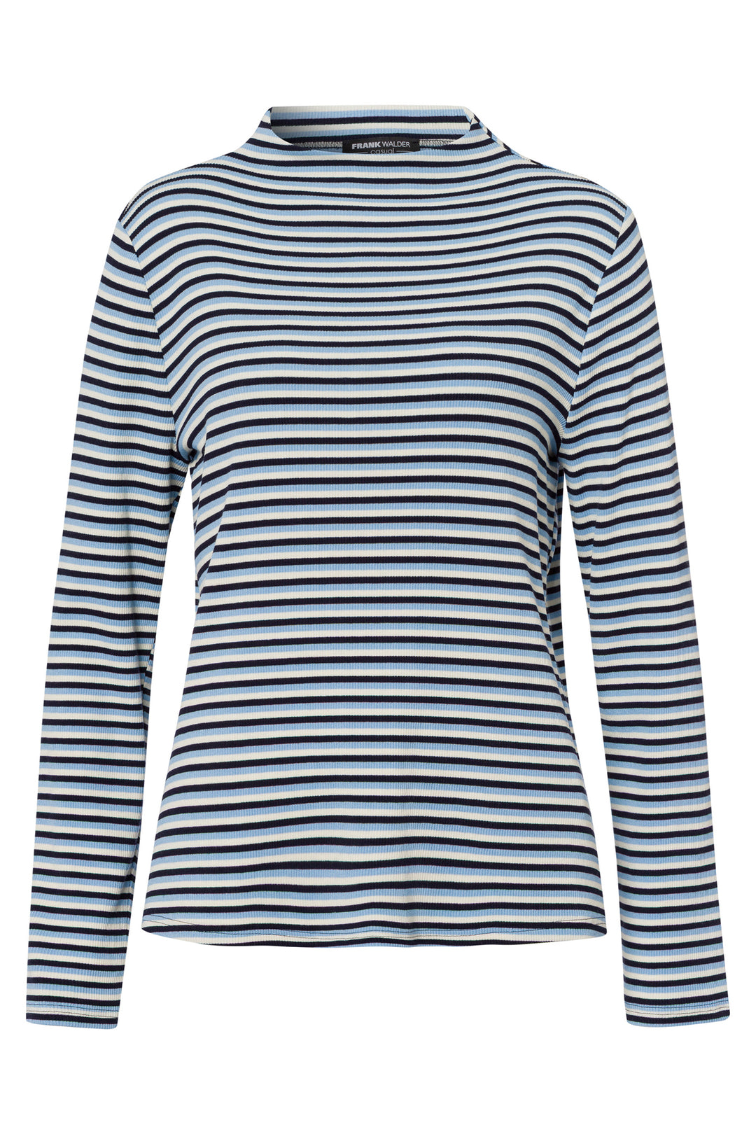 Striped long-sleeve shirt on a white background