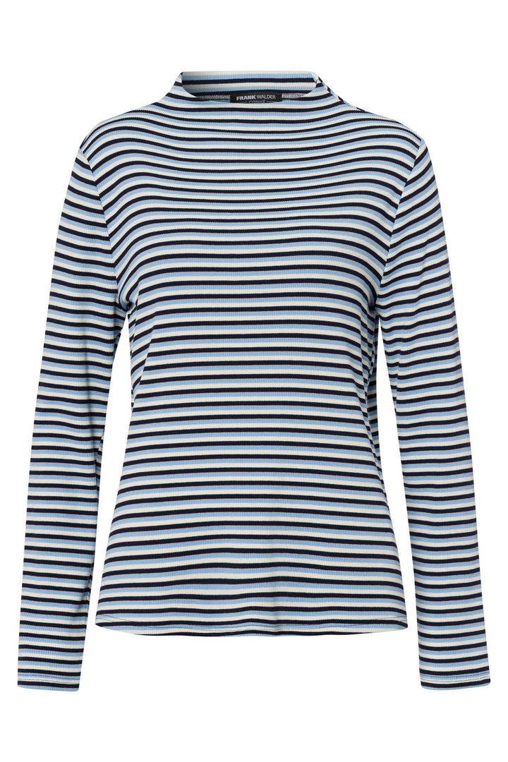 Striped long-sleeve shirt on a white background