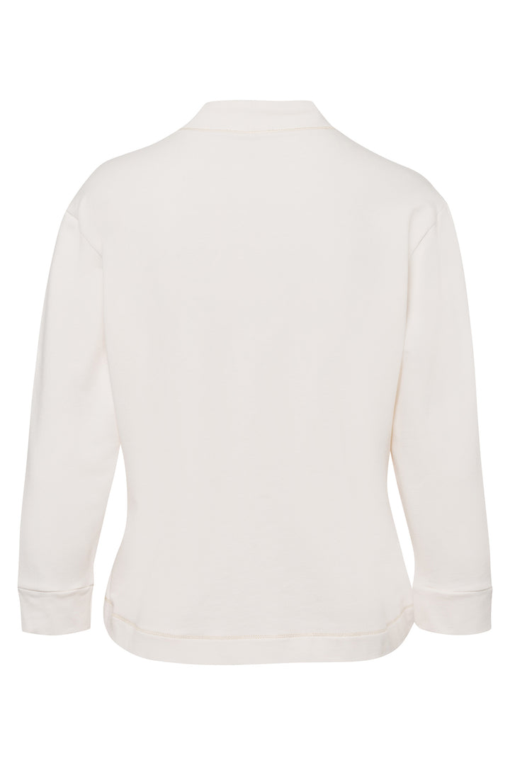 Frank Walder 508462 Off White Animal Print Motif Sweatshirt 589 081