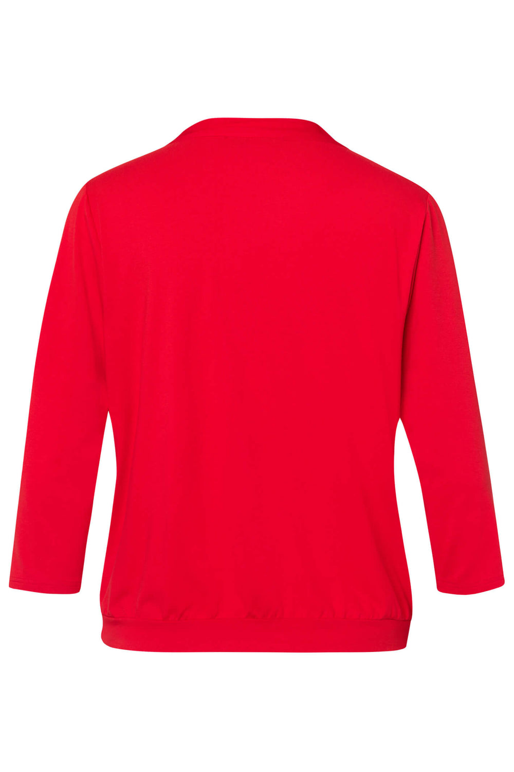 Frank Walder 723401 000 337 Red 34 Sleeve Tie Neck Top - Shirley Allum Boutique