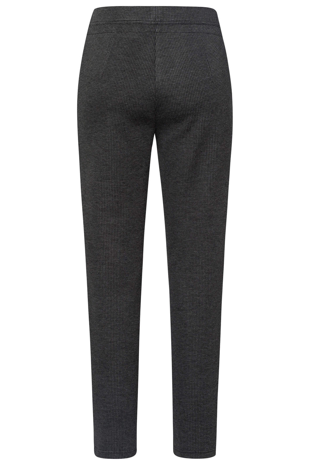 Frank Walder Brenda 308602 009 098 Grey Check Pull-On Trousers - Shirley Allum Boutique