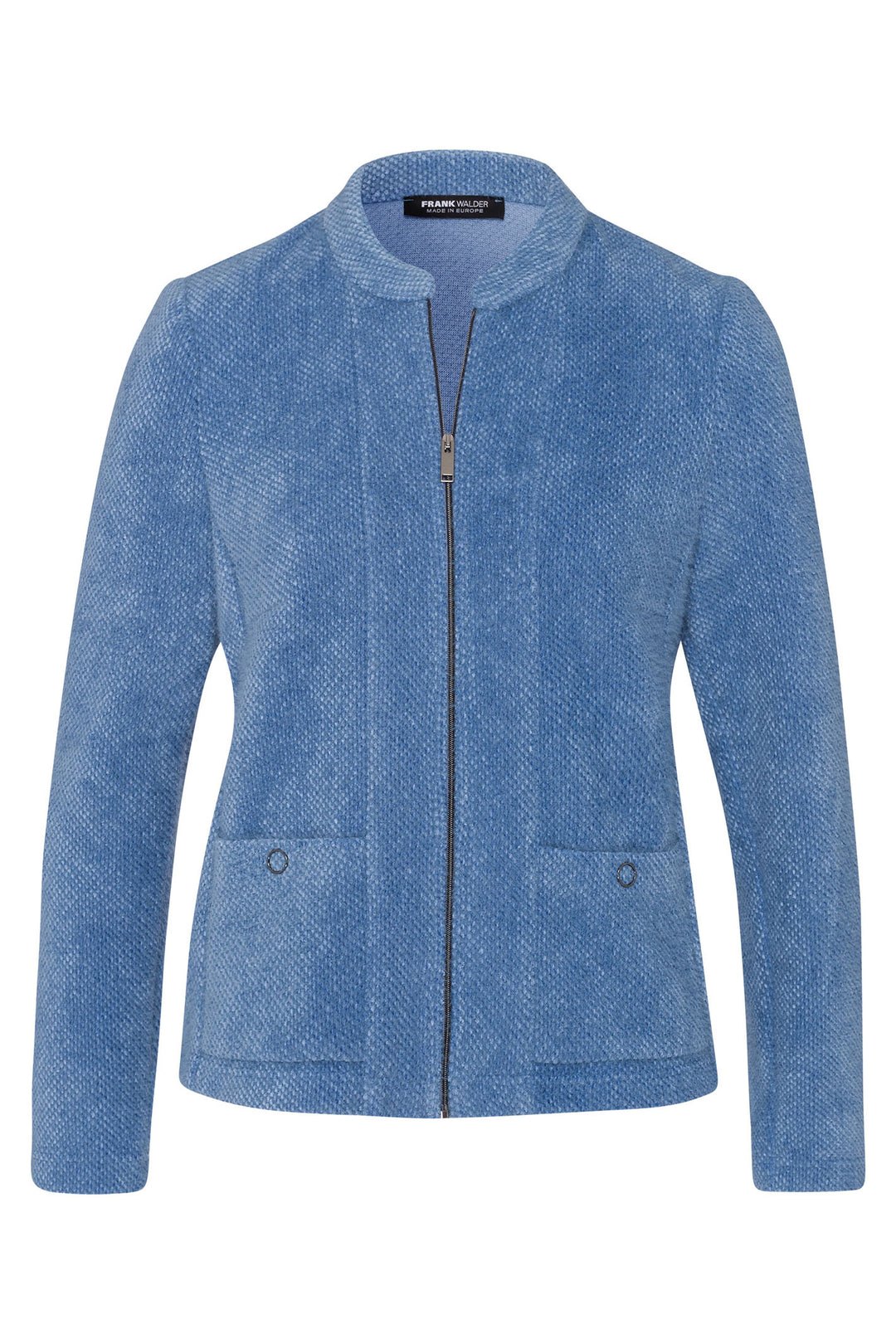 Frank Walder Cardigan Smokey Blue Long Sleeves 724010 000-528 - Shirley Allum Boutique