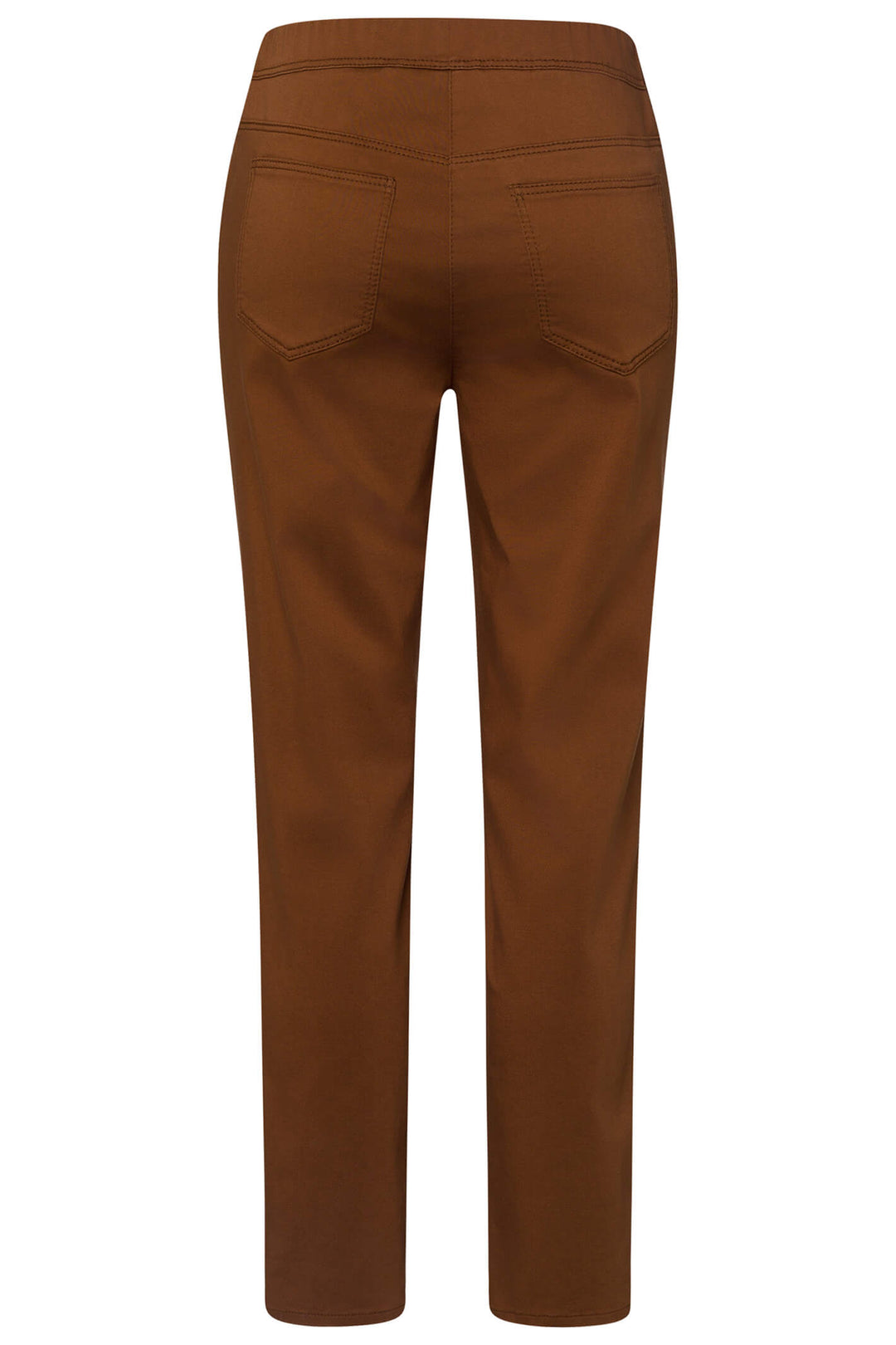 Frank Walder Mia 621601 000 879 Brown Pull-On Trousers - Shirley Allum Boutique