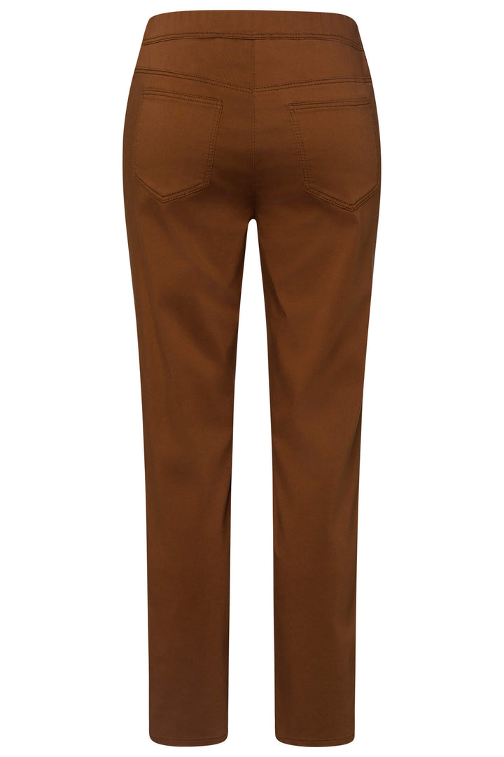 Frank Walder Mia 621601 000 879 Brown Pull-On Trousers - Shirley Allum Boutique