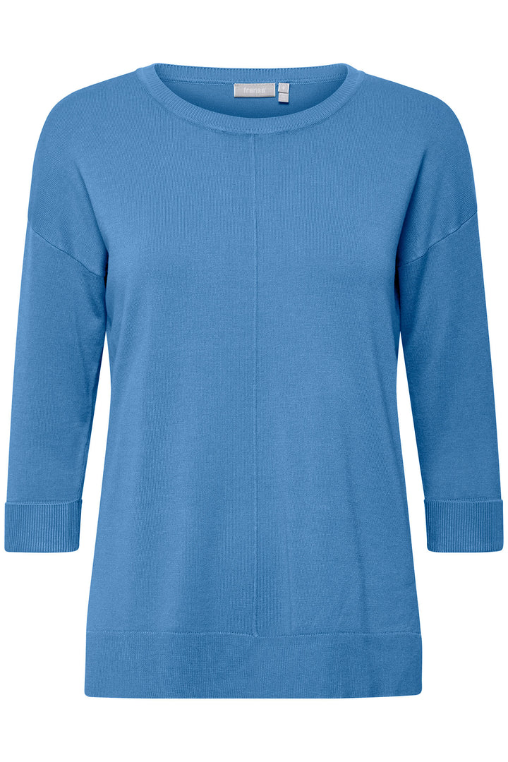 Fransa 20609698 FRBESMOCK Blue Pullover Jumper - Shirley Allum Boutique