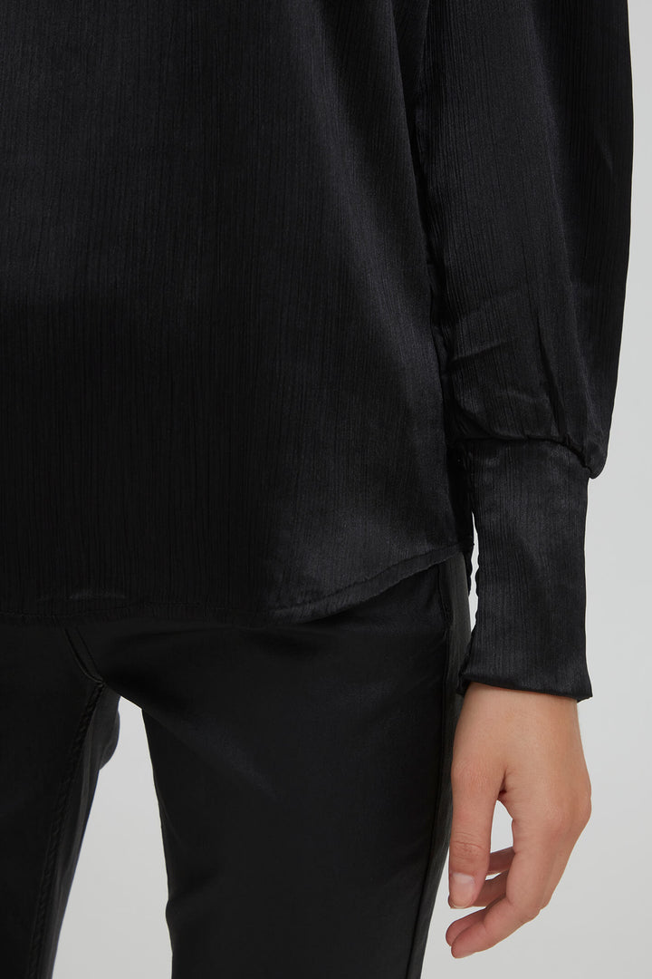 Fransa 20610040 FRDAJASHINY Black Blouse - Shirley Allum Boutique