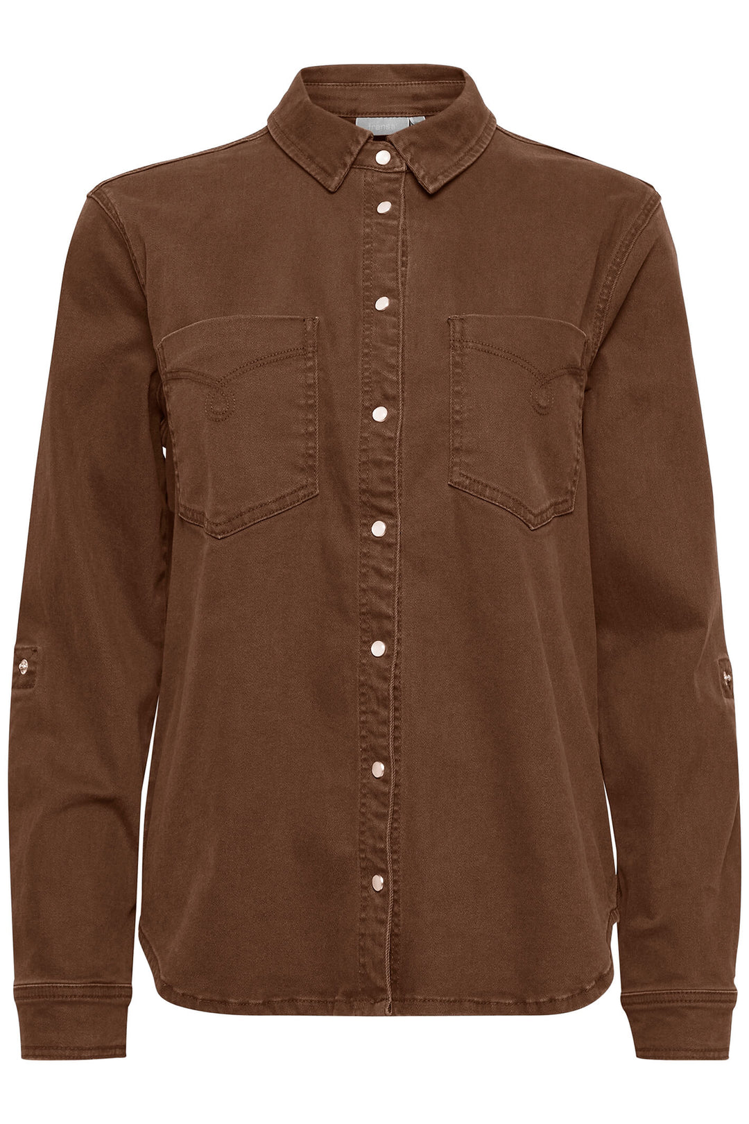 Fransa 20612471-191116 Carafe Brown Shirt Jacket - Shirley Alum Boutique