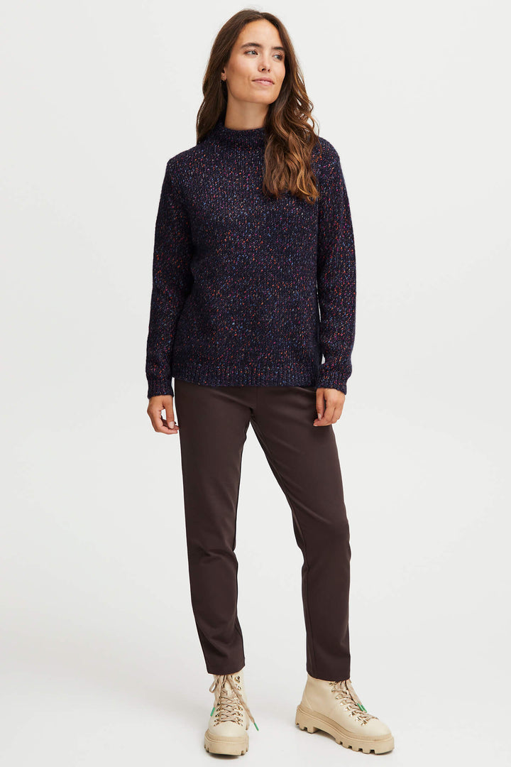 Fransa 20612712 Navy Peacoat Mix Jumper - Shirley Allum Boutique