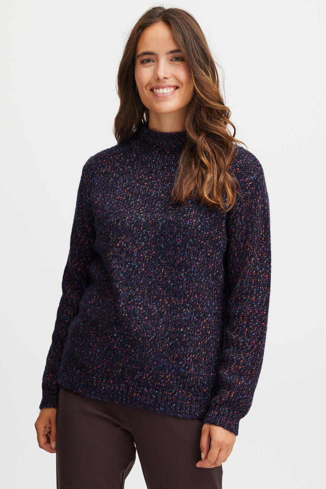 Fransa 20612712 Navy Peacoat Mix Jumper - Shirley Allum Boutique