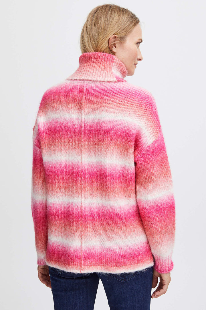 Fransa 20612859 202355 FRAGNES Very Berry Mix Pink Jumper - Shirley Allum Boutique