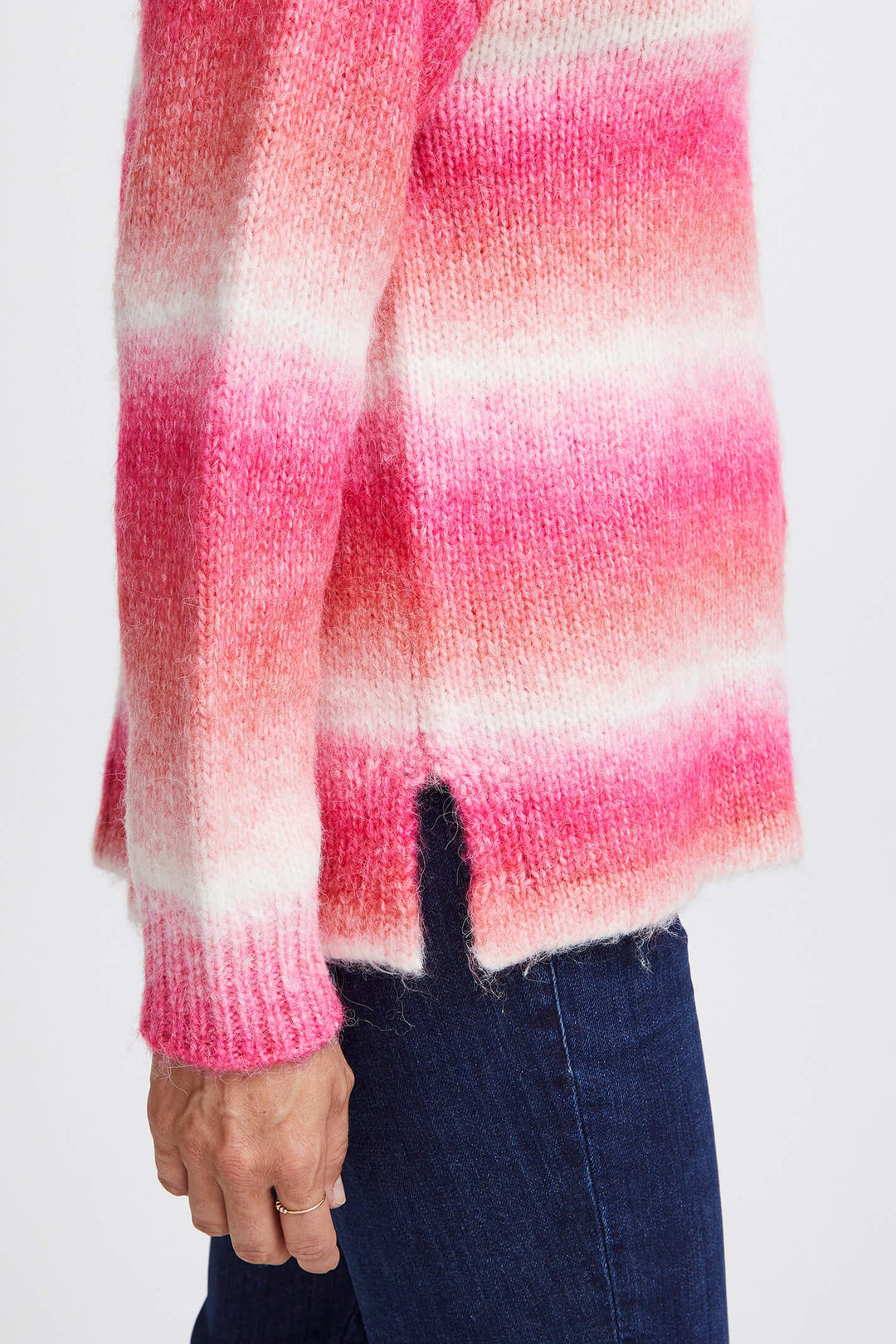 Fransa 20612859 202355 FRAGNES Very Berry Mix Pink Jumper - Shirley Allum Boutique