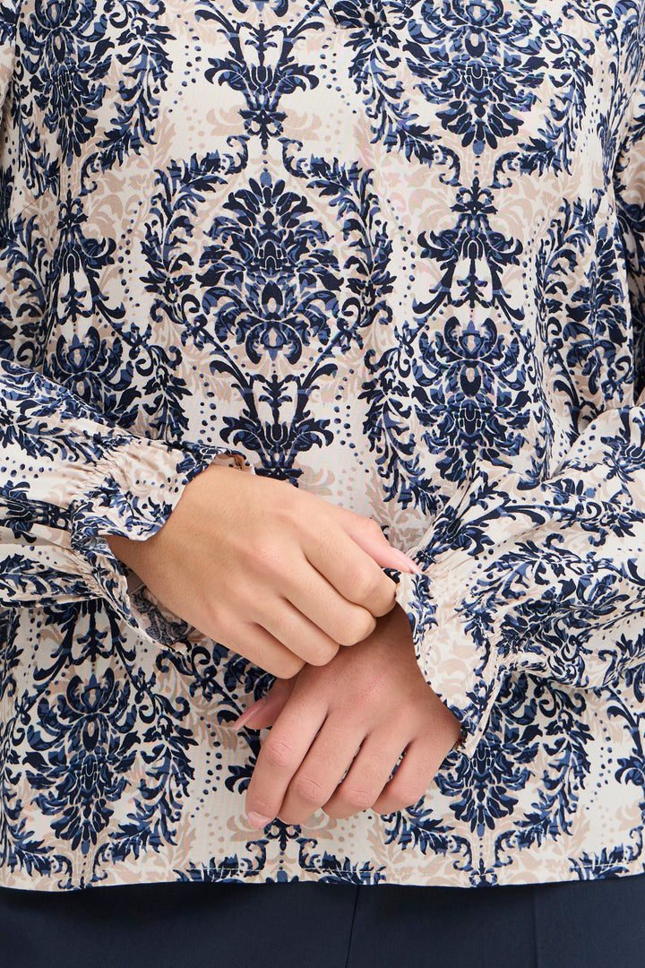 Fransa Blouse FRflowy 3 Moonbeam 20614106 204124 - Shirley Allum Boutique