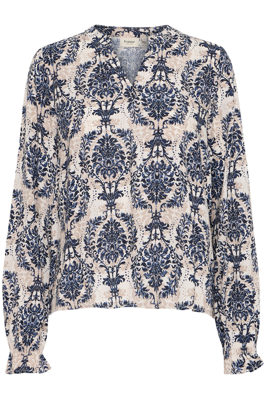 Fransa Blouse FRflowy 3 Moonbeam 20614106 204124 - Shirley Allum Boutique