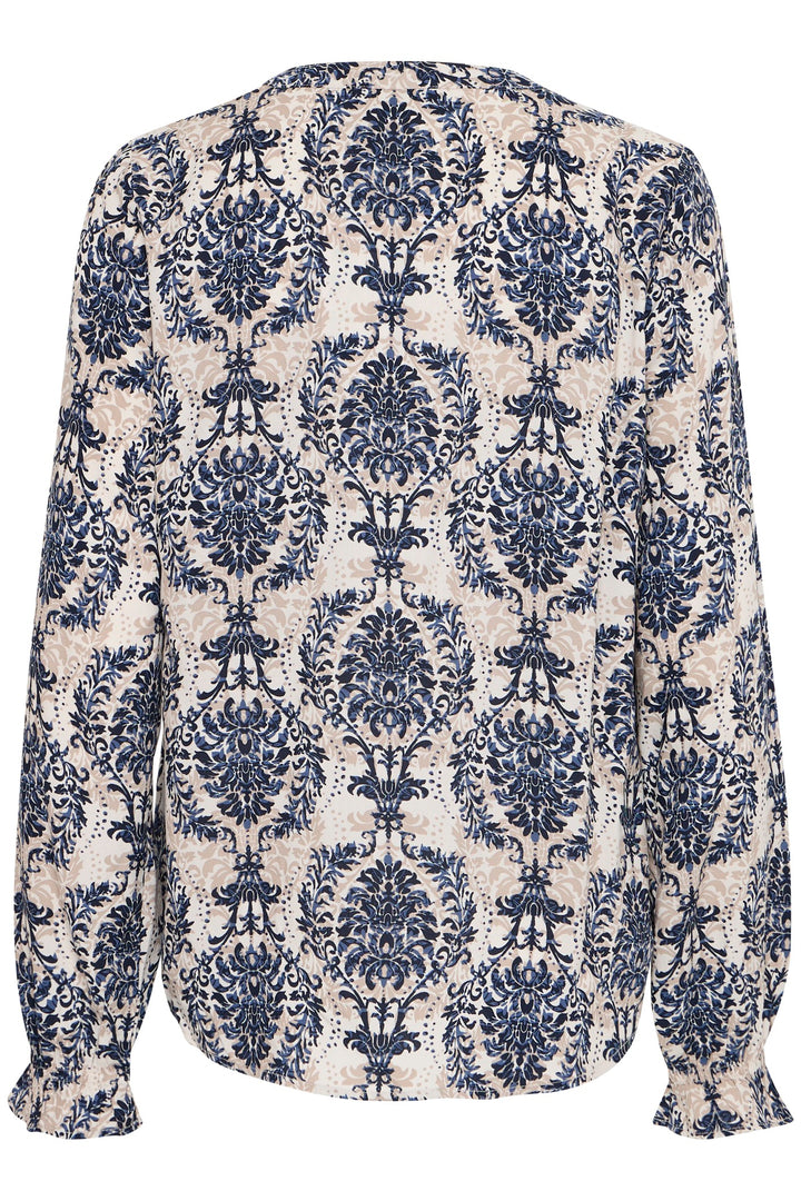 Fransa Blouse FRflowy 3 Moonbeam 20614106 204124 - Shirley Allum Boutique