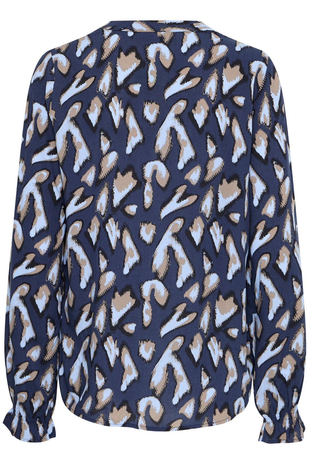 Fransa Blouse FRflowy 3 Navy Blazer 20614106 204193 - Shirley Allum Boutique