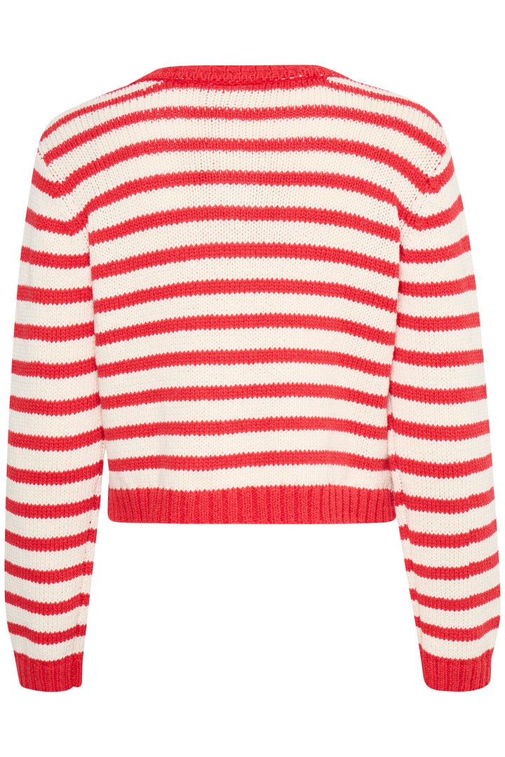 Fransa Cardigan FRbelinda 1 Poinsettia Mix 20615113 201203 - Shirley Allum Boutique
